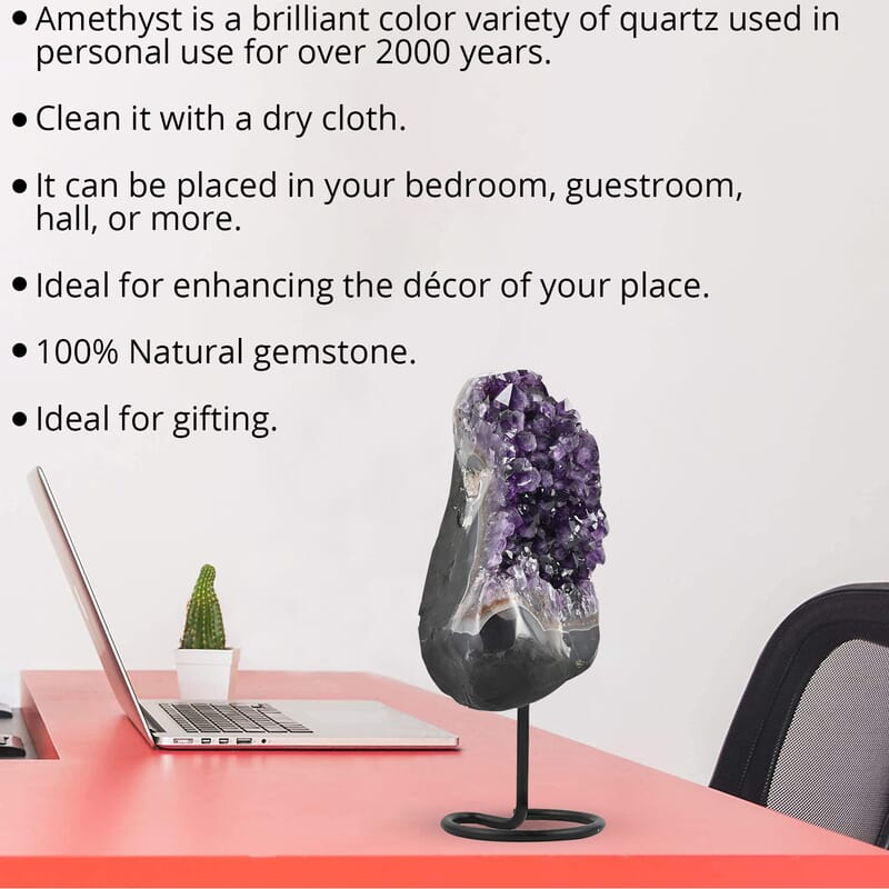 Amethyst on Stand -XL Approx 15000ctw, Home Décor Figurines , Table Décor , Living Room Décor , Decoration Items , Gift Item