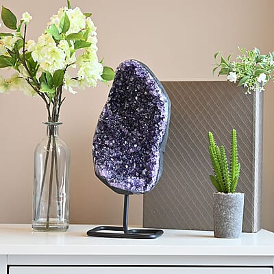Amethyst on Stand -L Approx 10000ctw, Home Décor Figurines , Table Décor , Living Room Décor , Decoration Items , Gift Item
