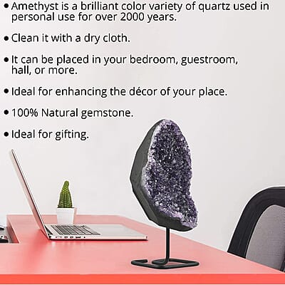 Amethyst on Stand -L Approx 10000ctw, Home Décor Figurines , Table Décor , Living Room Décor , Decoration Items , Gift Item