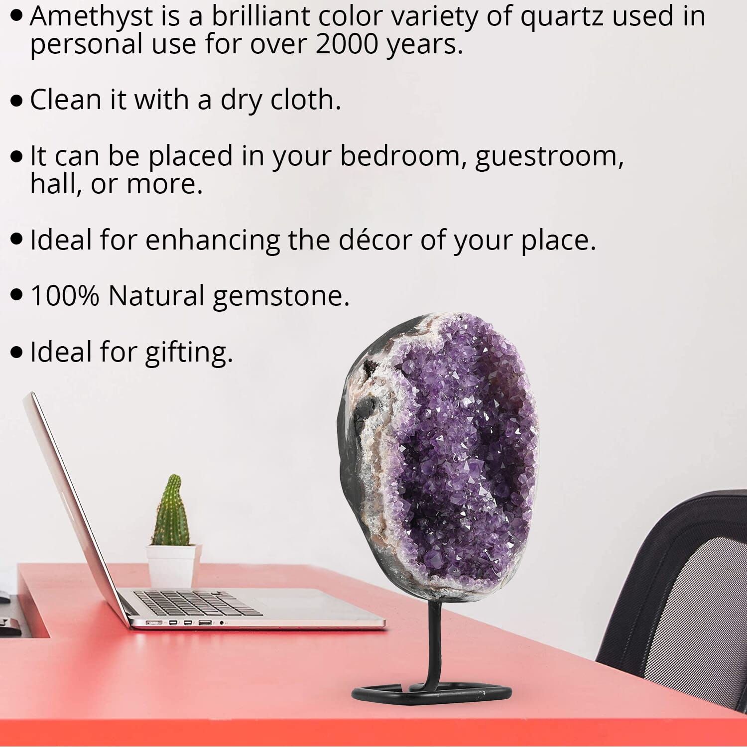 Indoor Decorations Amethyst on Stand Valentines Day Gifts - Picture 12 of 18