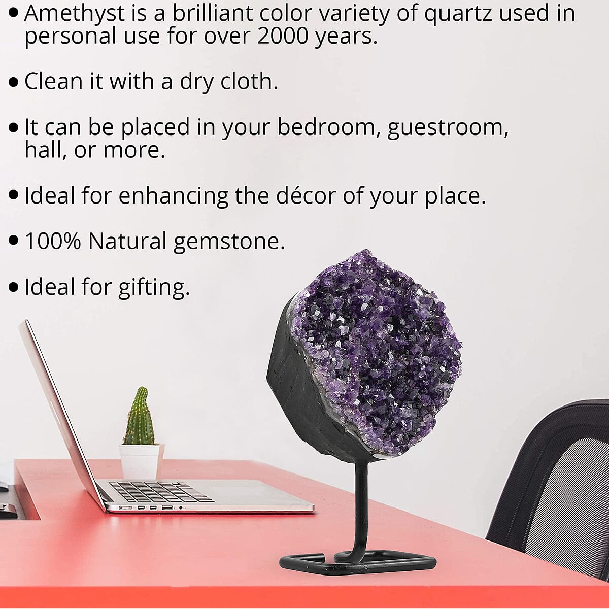 Amethyst on Stand -S Approx 3750ctw, Home D&eacute;cor Figurines , Table D&eacute;cor , Living Room D&eacute;cor , Decoration Items , Gift Item image number 2