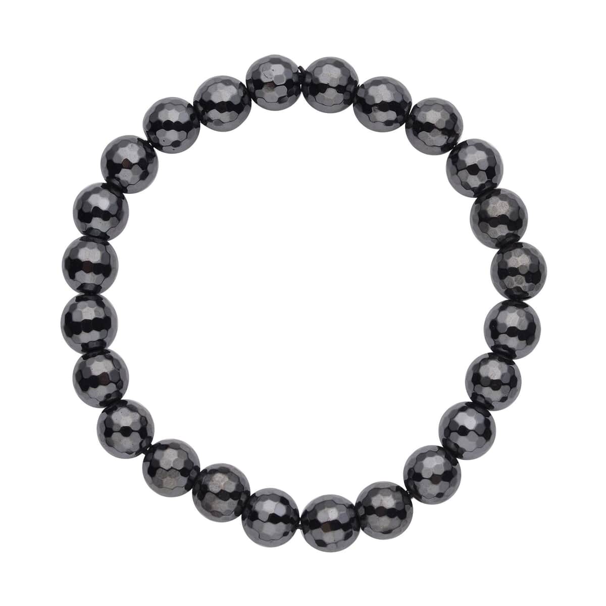 One Time Only Hematite Beaded Stretch Bracelet 150.00 ctw image number 0