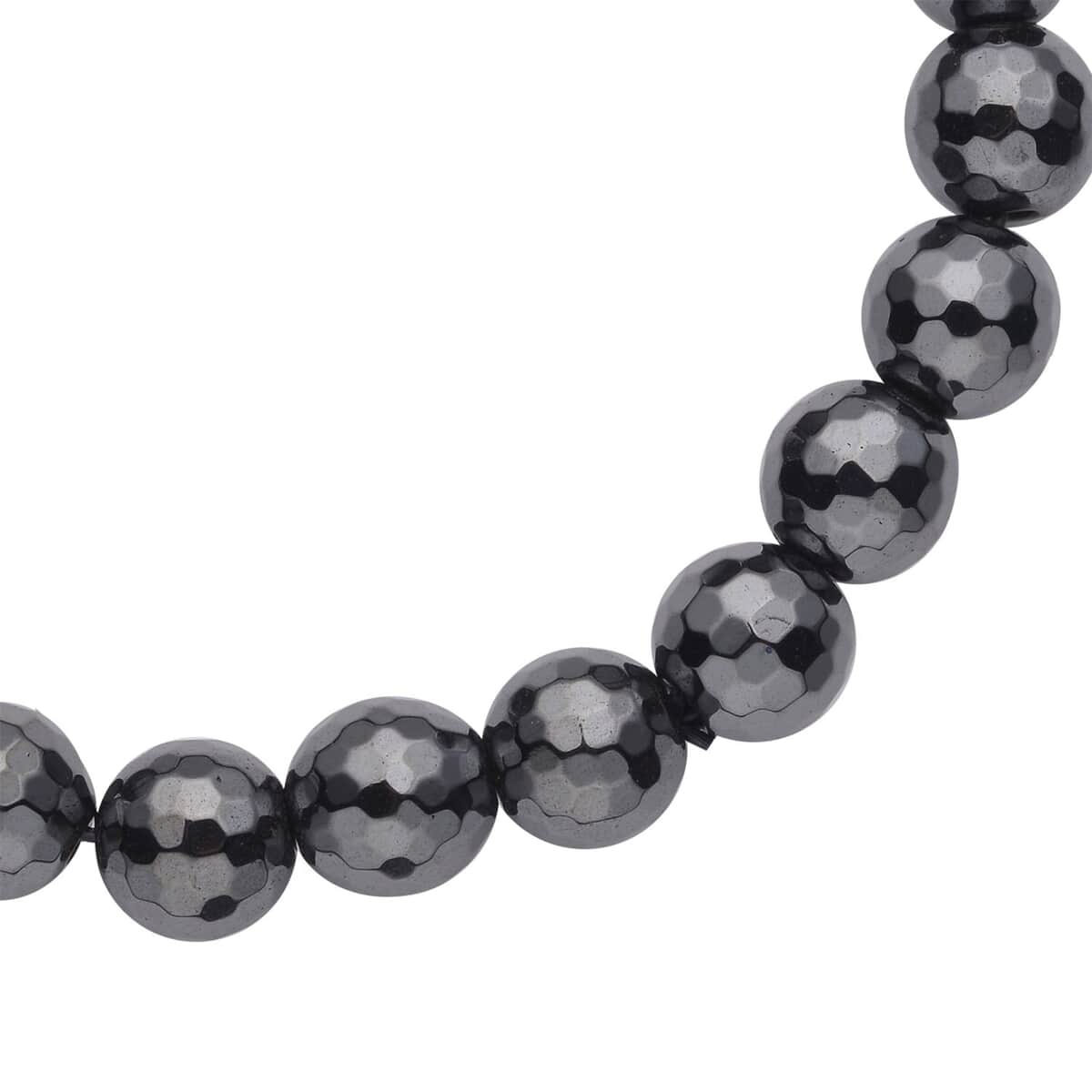 One Time Only Hematite Beaded Stretch Bracelet 150.00 ctw image number 3