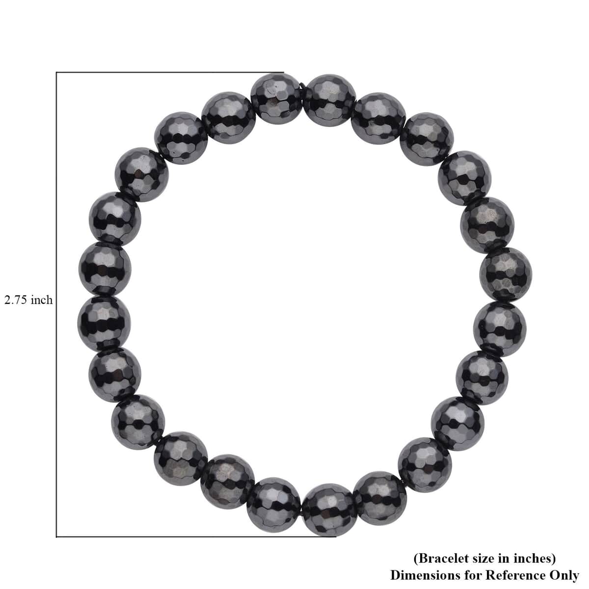 One Time Only Hematite Beaded Stretch Bracelet 150.00 ctw image number 4