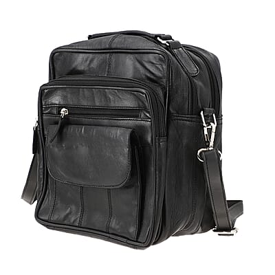 Black Genuine Leather Backpack Bag