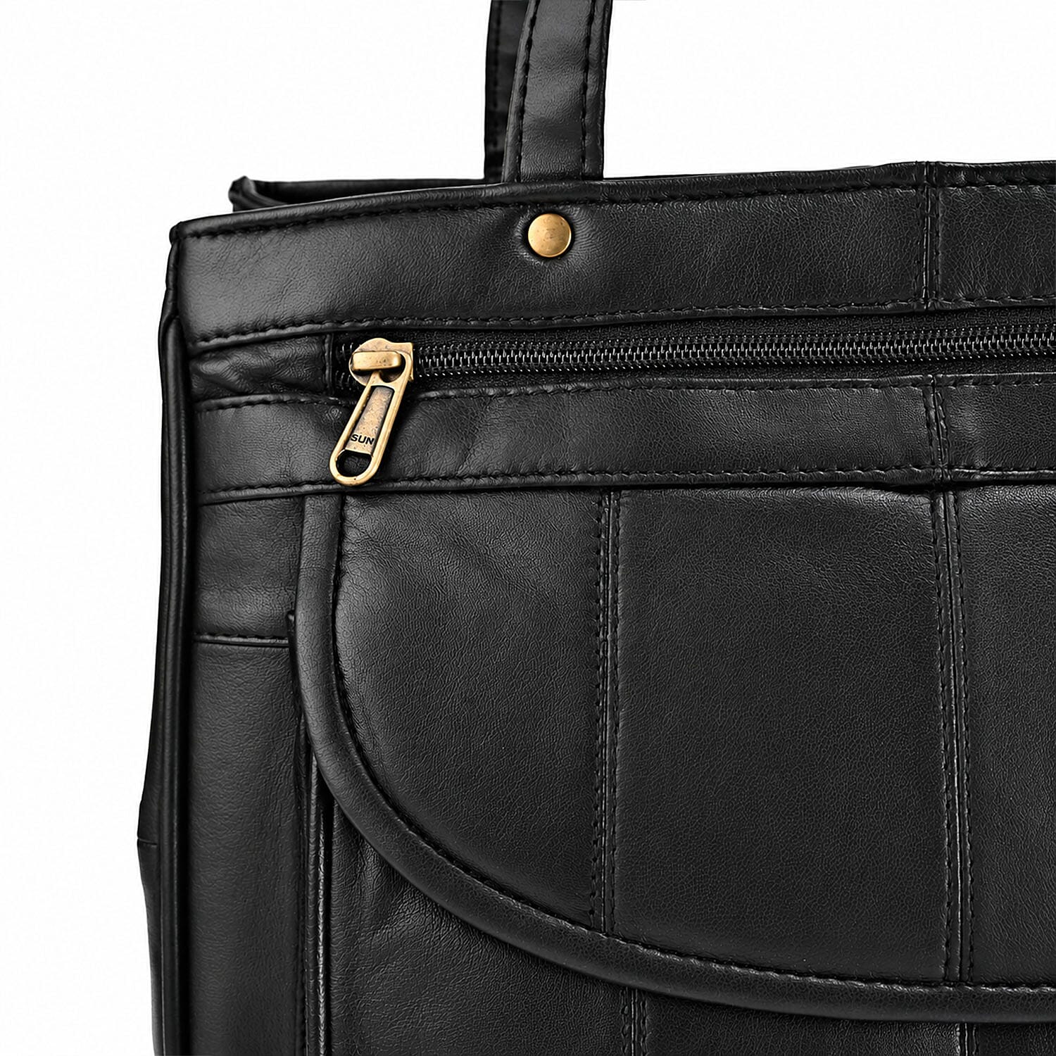 La Marey Black Genuine Leather Shoulder Bag