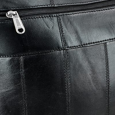 La Marey Black Genuine Leather Tote Bag