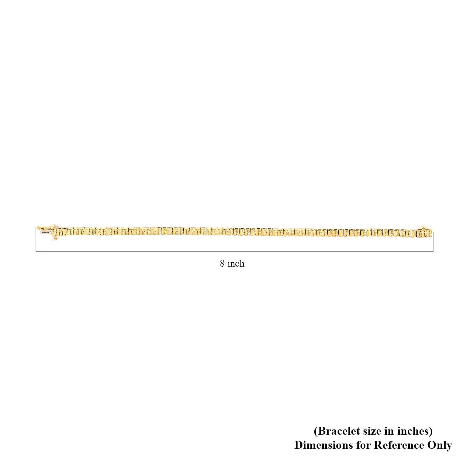 NY Closeout 10K Yellow Gold Diamond Tennis Bracelet (7.50 In) 12.3 Grams 1.00 ctw