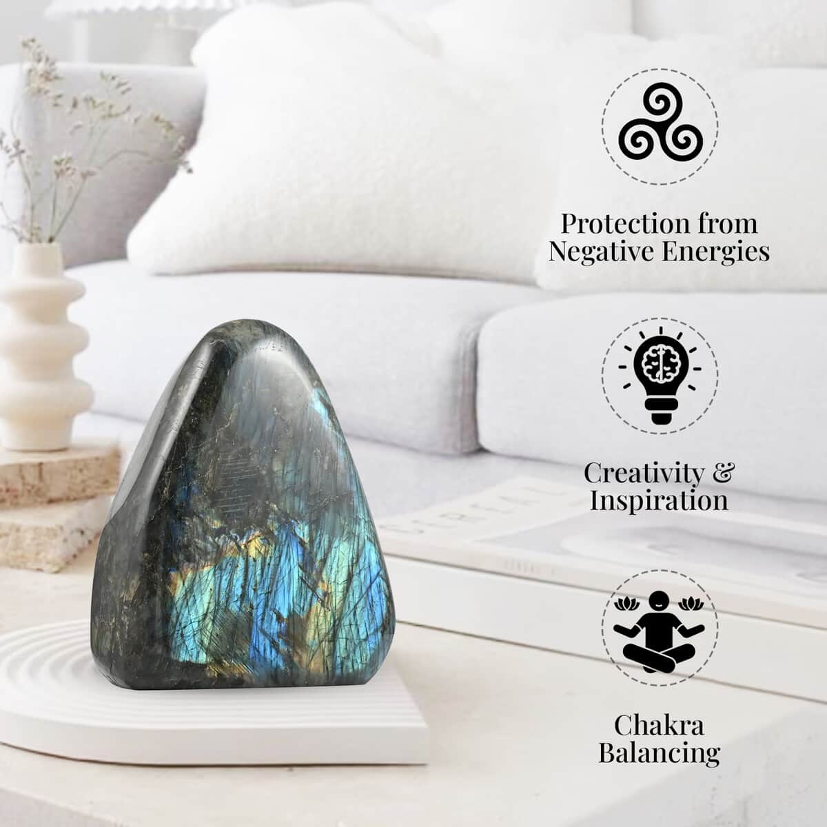 Labradorite Free Form -2XL Approx. 50000ctw | Decorative Gemstone Figurine | Home Décor Items | Decoration Items image number 1