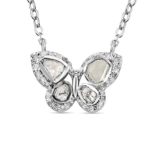 White Diamond 0.50 ctw Necklace in Platinum Over Sterling Silver 18 Inches