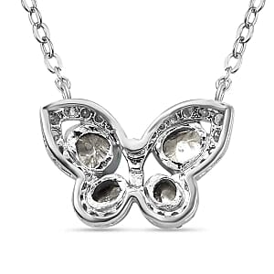 White Diamond 0.50 ctw Necklace in Platinum Over Sterling Silver 18 Inches