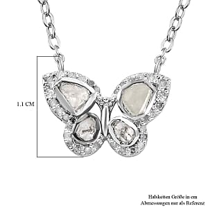 White Diamond 0.50 ctw Necklace in Platinum Over Sterling Silver 18 Inches