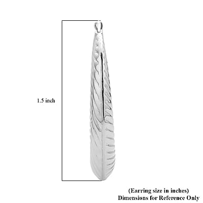 Rope Pattern Textured Hoop Earrings in Stainless Steel | Tarnish-Free, Waterproof, Sweat Proof Jewelry