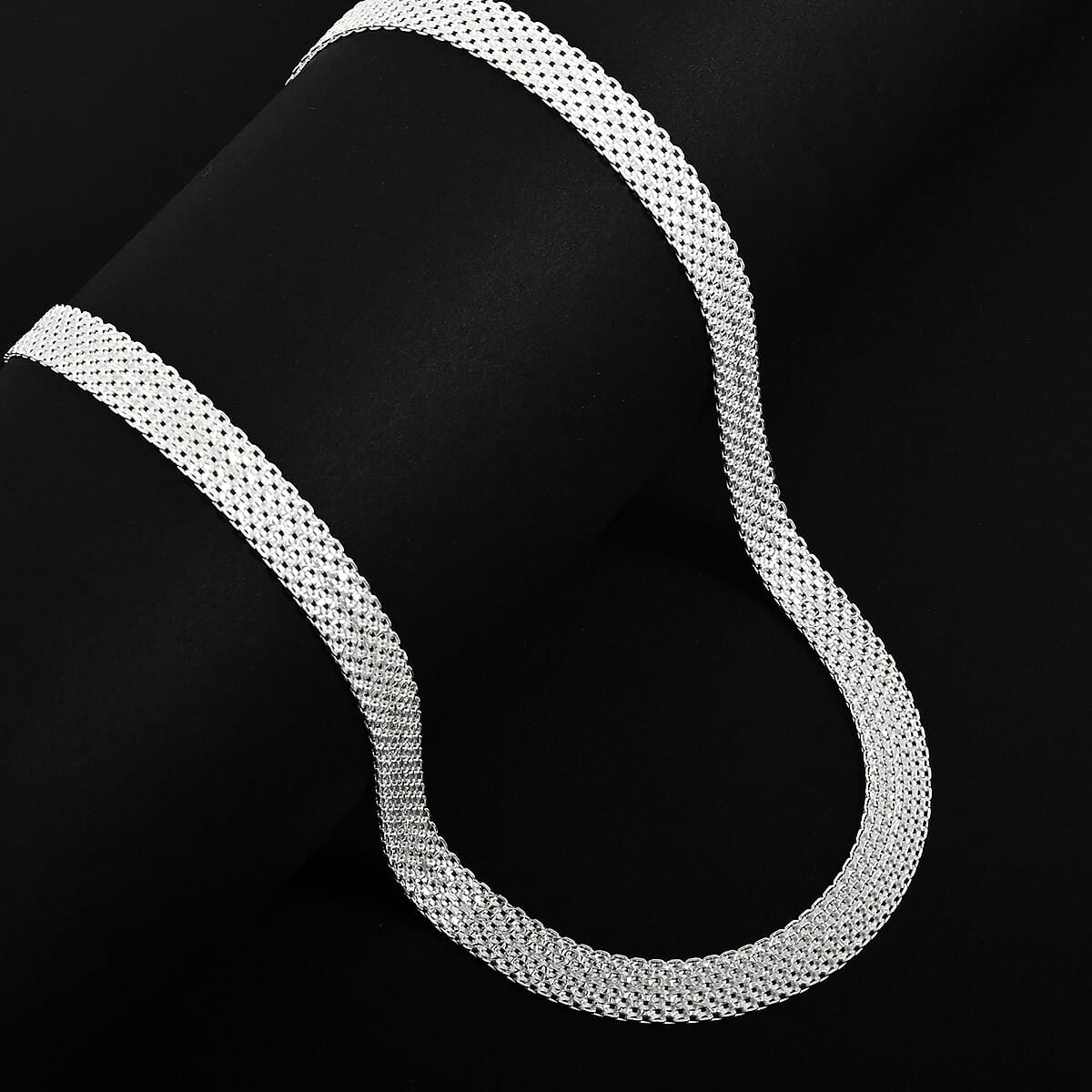 Bismark Chain Necklace in Sterling Silver 16.1 Grams 18 Inches image number 1