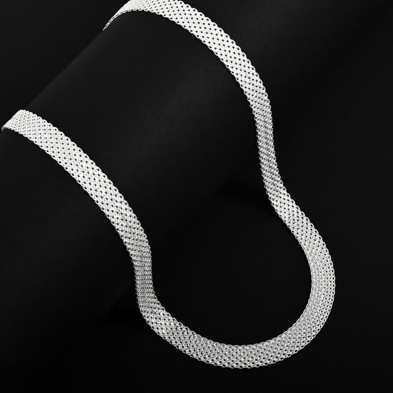 Bismark Chain Necklace in Sterling Silver 16.1 Grams 18 Inches