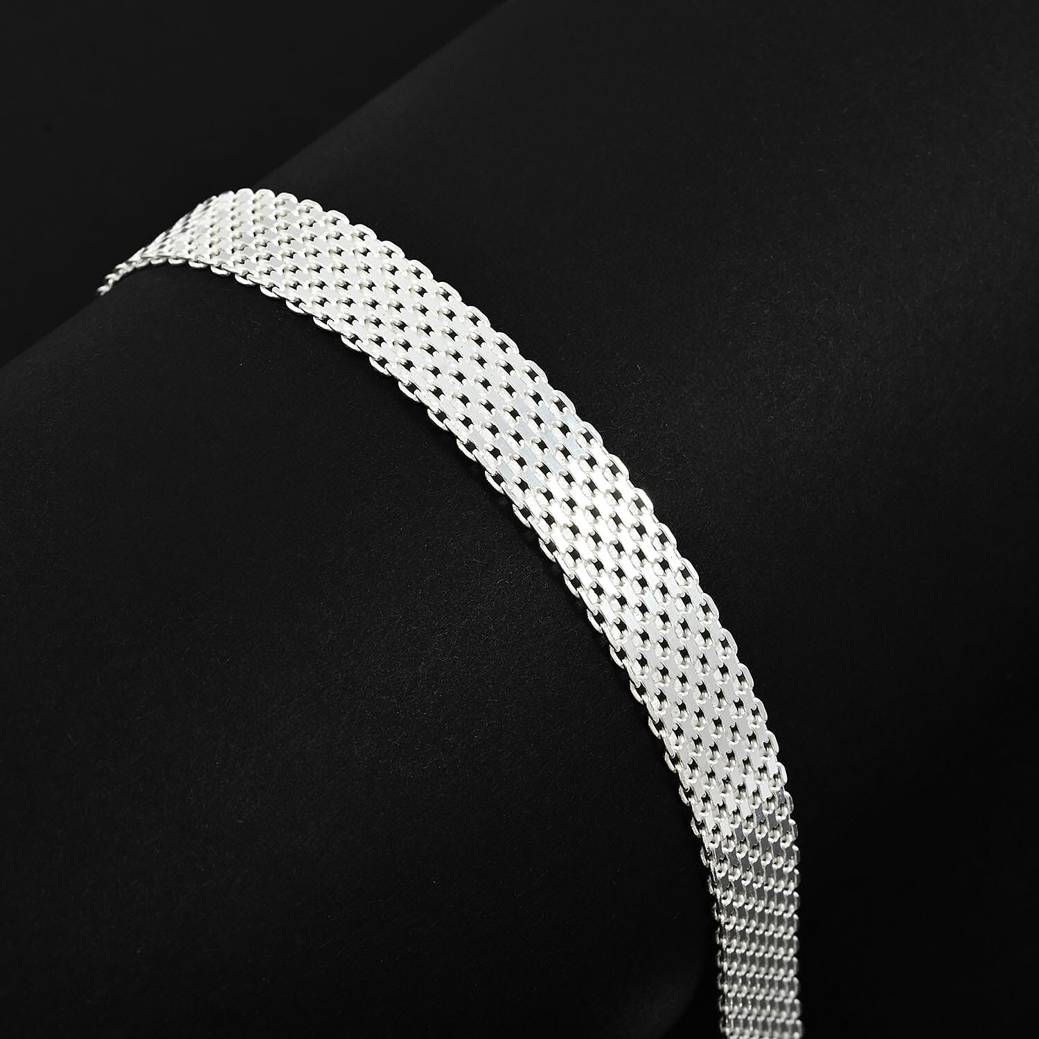 Bismark Chain Bracelet in Sterling Silver (7.50 In) 7.60 Grams