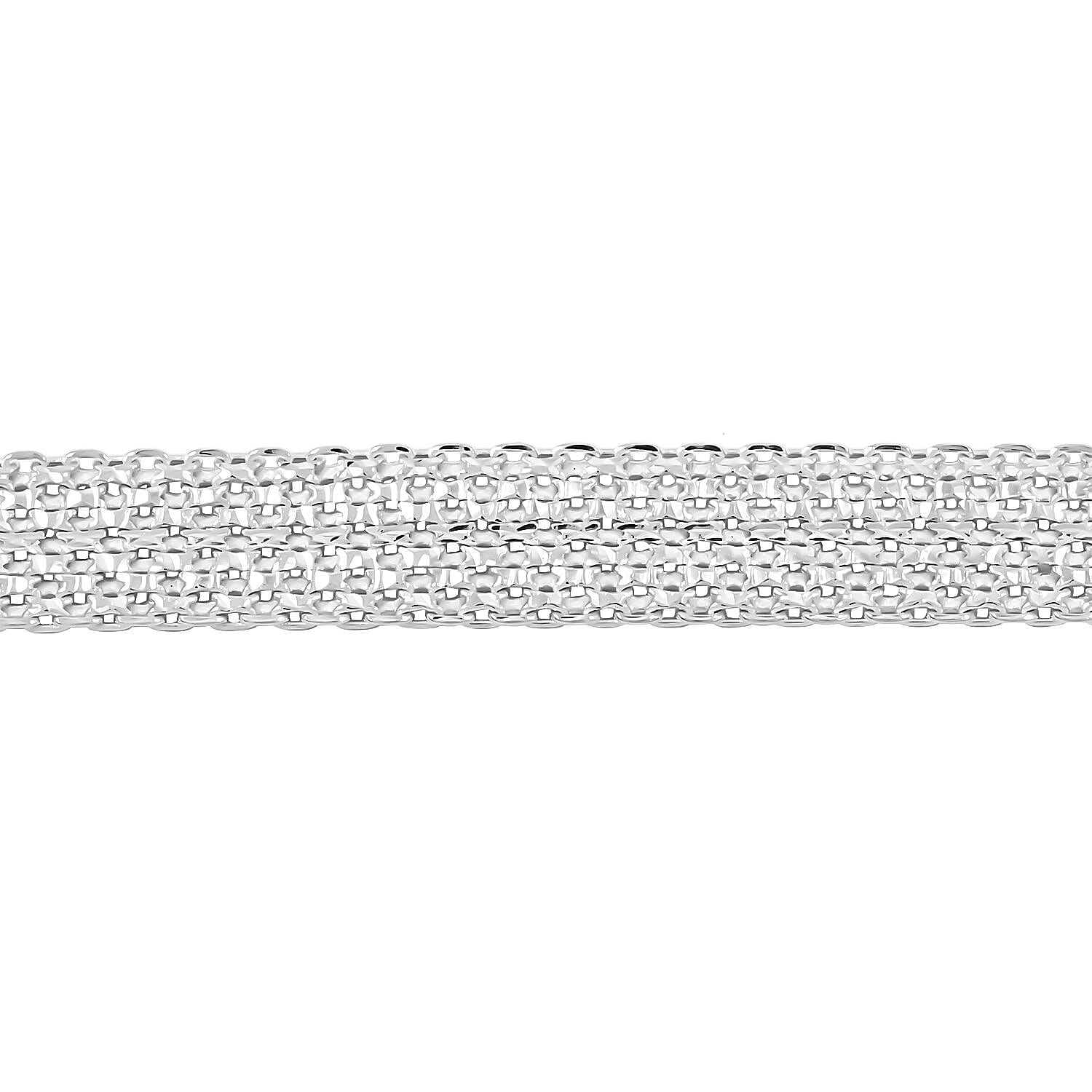 Bismark Chain Bracelet in Sterling Silver (7.50 In) 7.60 Grams