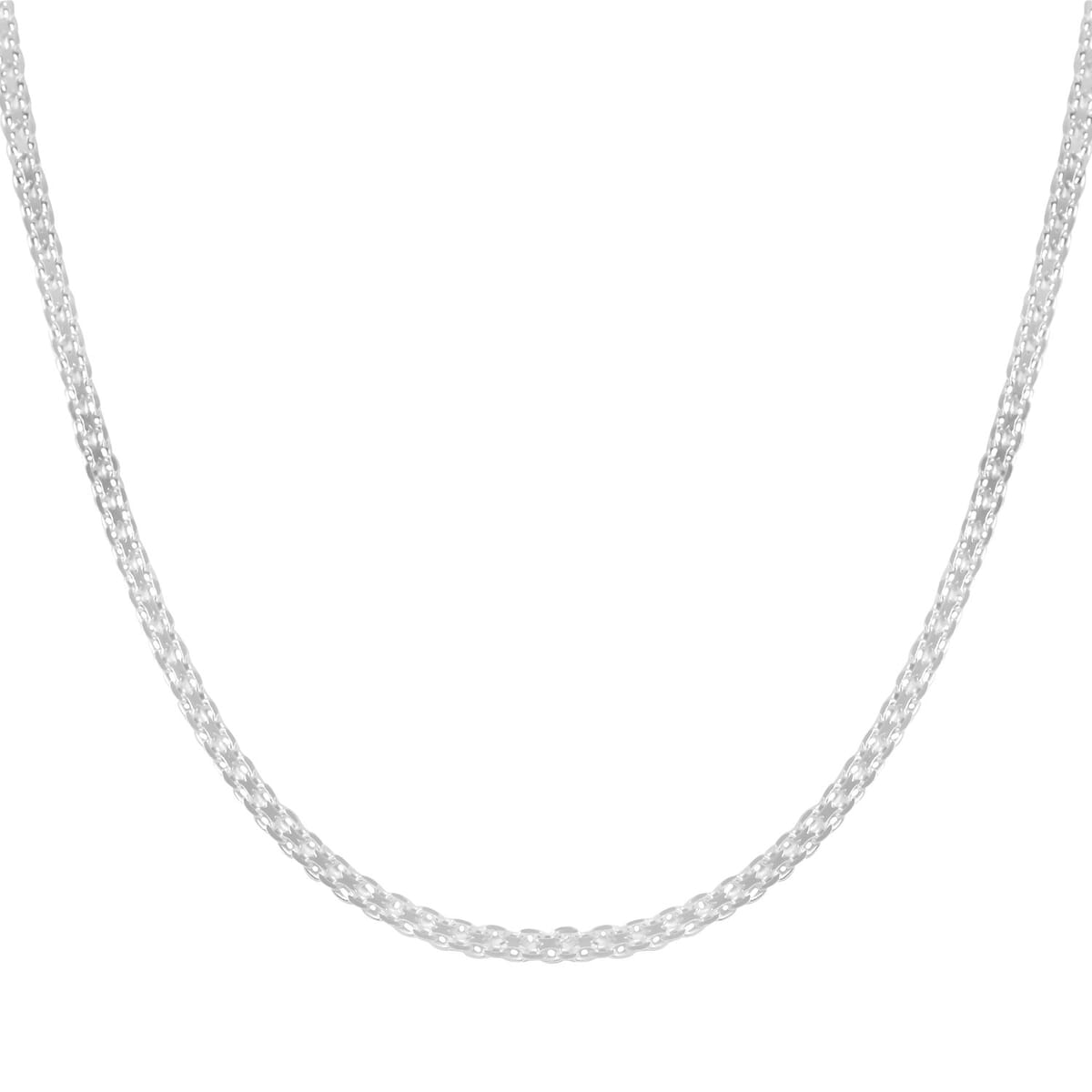 Bismark Chain Necklace in Sterling Silver 3.30 Grams 18 Inches image number 2
