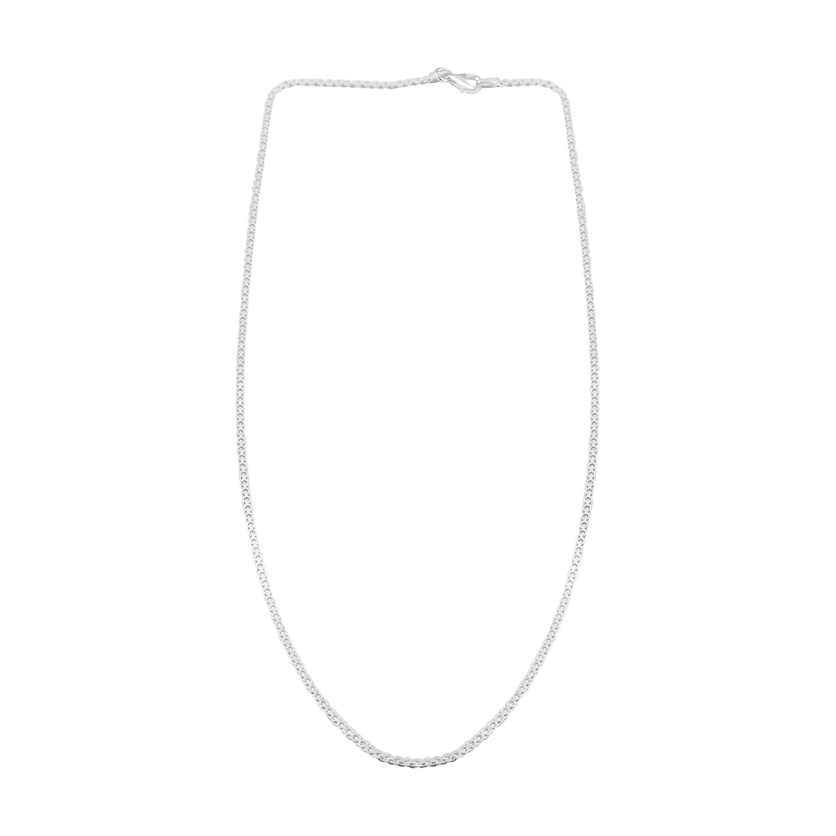 Bismark Chain Necklace in Sterling Silver 3.30 Grams 18 Inches image number 3