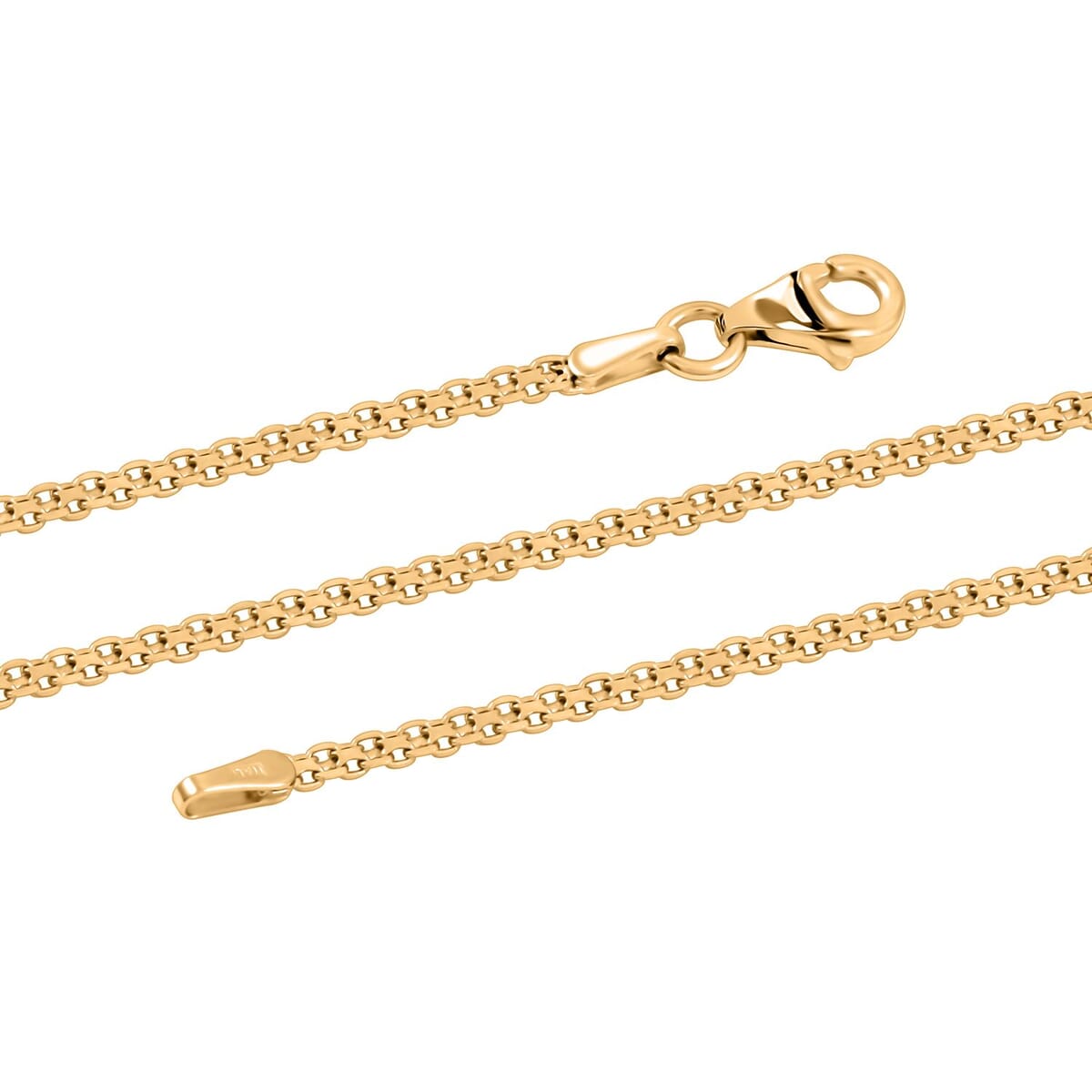 Bismark Chain Necklace in Sterling Silver 3.30 Grams 18 Inches image number 2