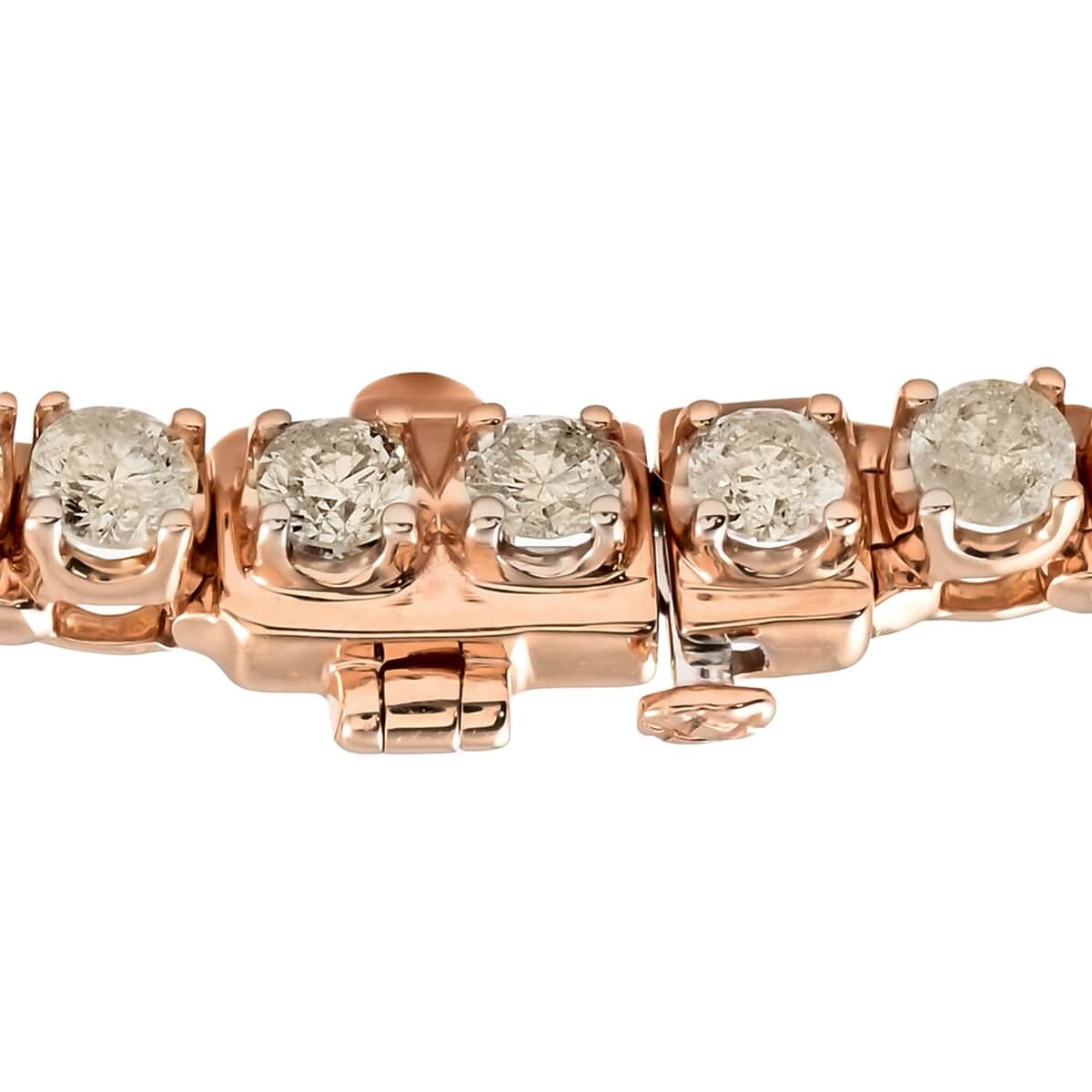 10K Rose Gold Diamond Tennis Bracelet (7.00 In) (13.5 g) 5.00 ctw image number 3