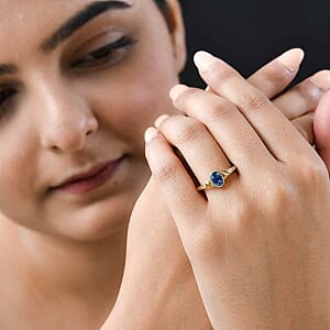 Kyanite 1.03 ctw Ring in 14K YG Over Sterling Silver (Size 11.5)