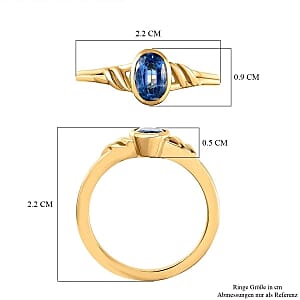 Kyanite 1.03 ctw Ring in 14K YG Over Sterling Silver (Size 11.5)