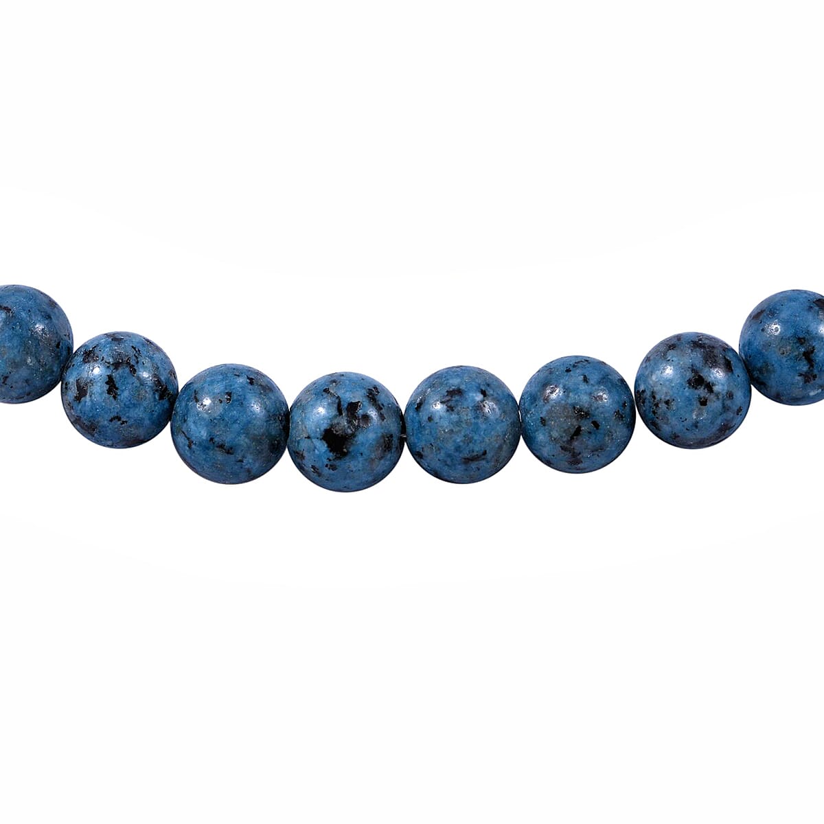 Blue Kiwi Jasper Beaded Necklace in Sterling Silver18 Inches 250.00 ctw image number 2