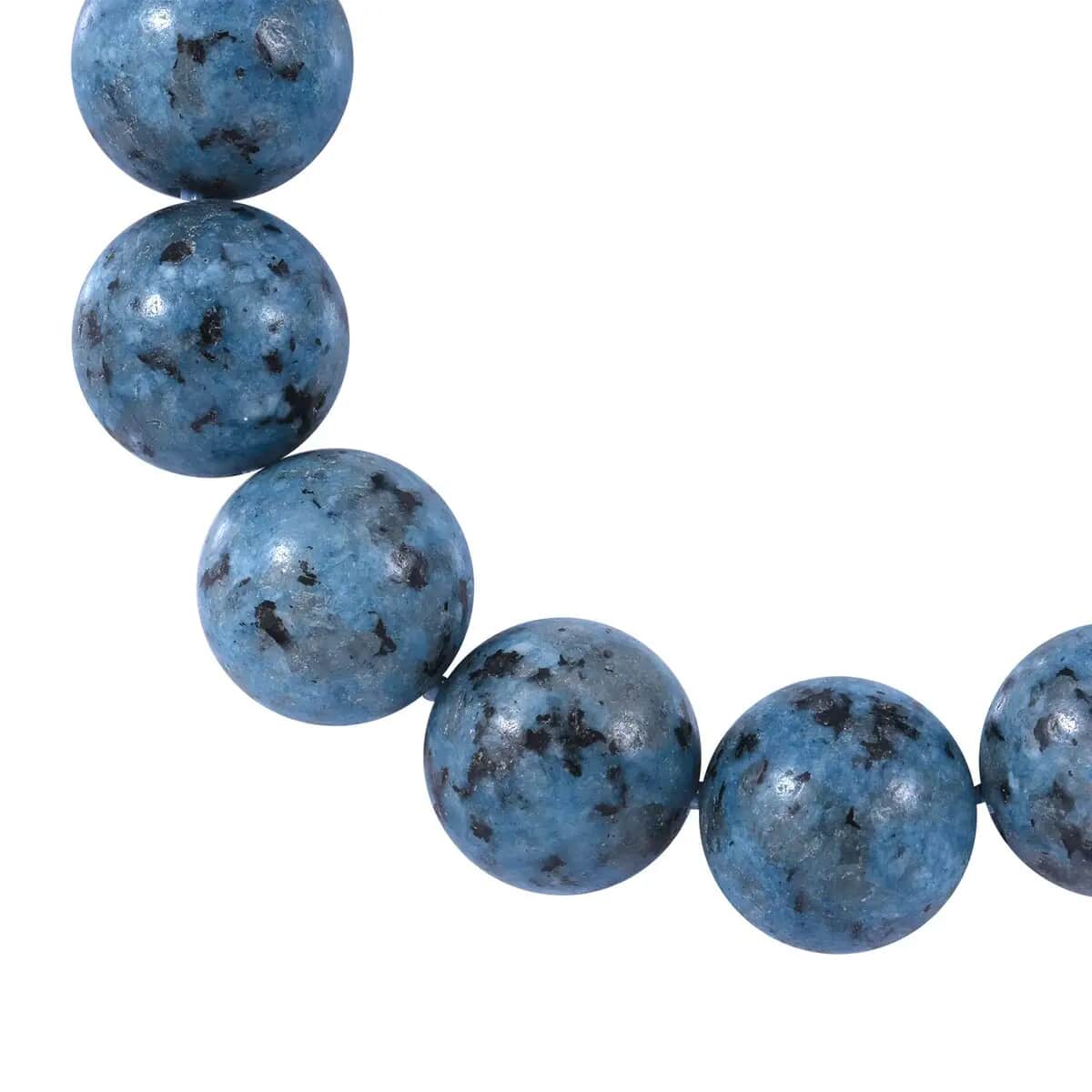 Blue Kiwi Jasper Beaded Stretch Bracelet 150.00 ctw, Adjustable Beads Bracelet, Beads Jewelry, Stretchable Bracelet image number 4