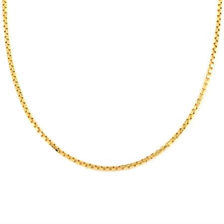 California Closeout Deal 10K Yellow Gold 2.5mm Venetian Box Chain Necklace 22 Inches 6.0Grams image number 2