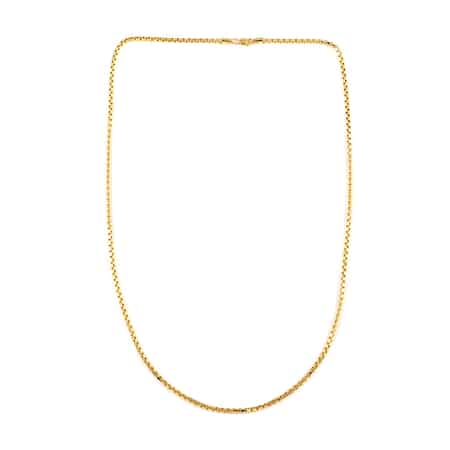 California Closeout Deal 10K Yellow Gold 2.5mm Venetian Box Chain Necklace 22 Inches 6.0Grams image number 5