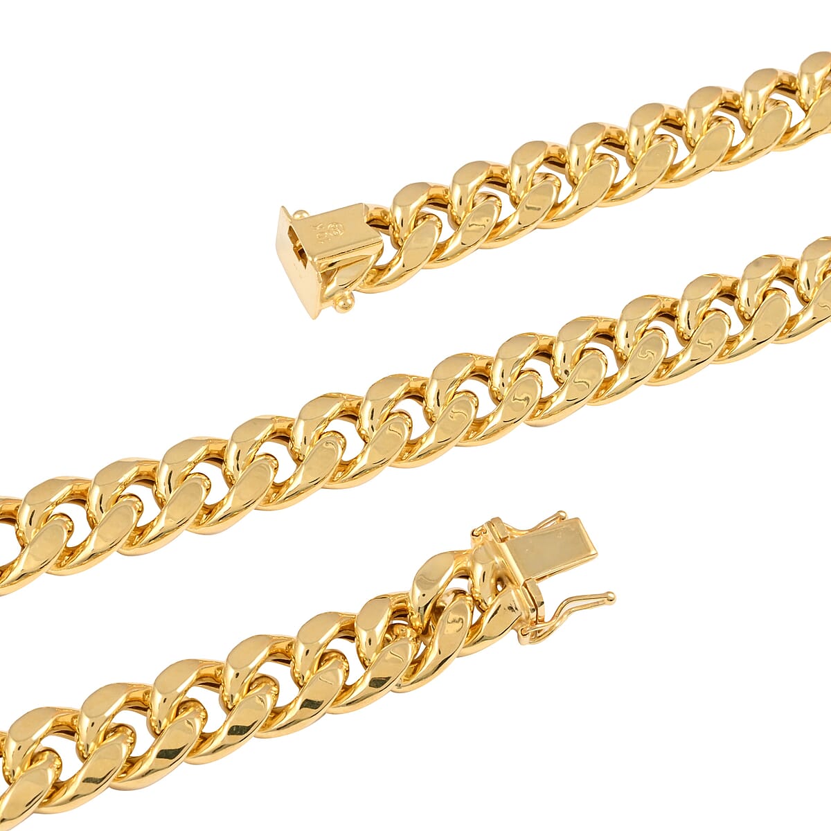 California Closeout Deal 10K Yellow Gold 10.5 mm Miami Cuban Chain Necklace 24 Inches 57.9 Grams image number 2