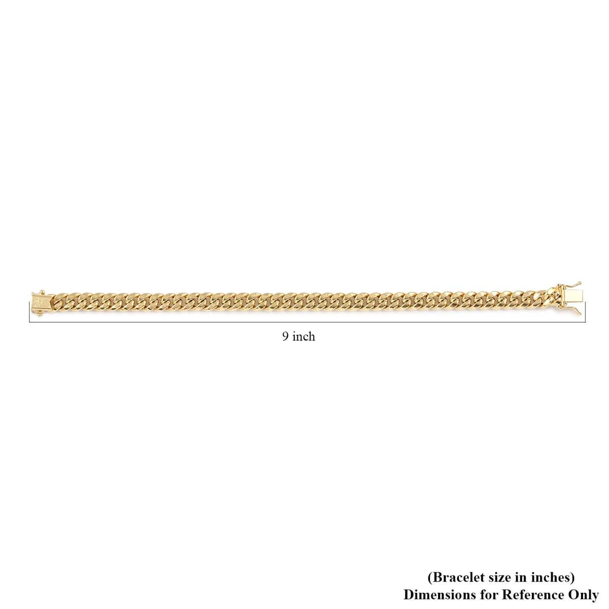 14K Yellow Gold 7.6mm Miami Cuban Bracelet (8.50 In) 15 Grams image number 4