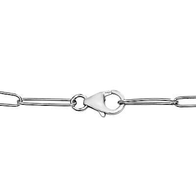 Elite Shungite Station Necklace 20 Inches in Sterling Silver 65.00 ctw