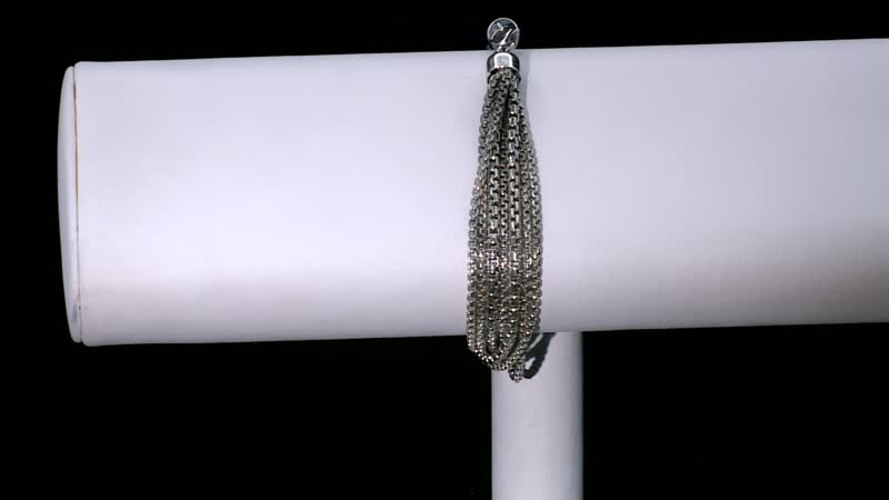 Artisan Crafted Sterling Silver Multi Layered Bracelet (7.25 In) 23.60 Grams