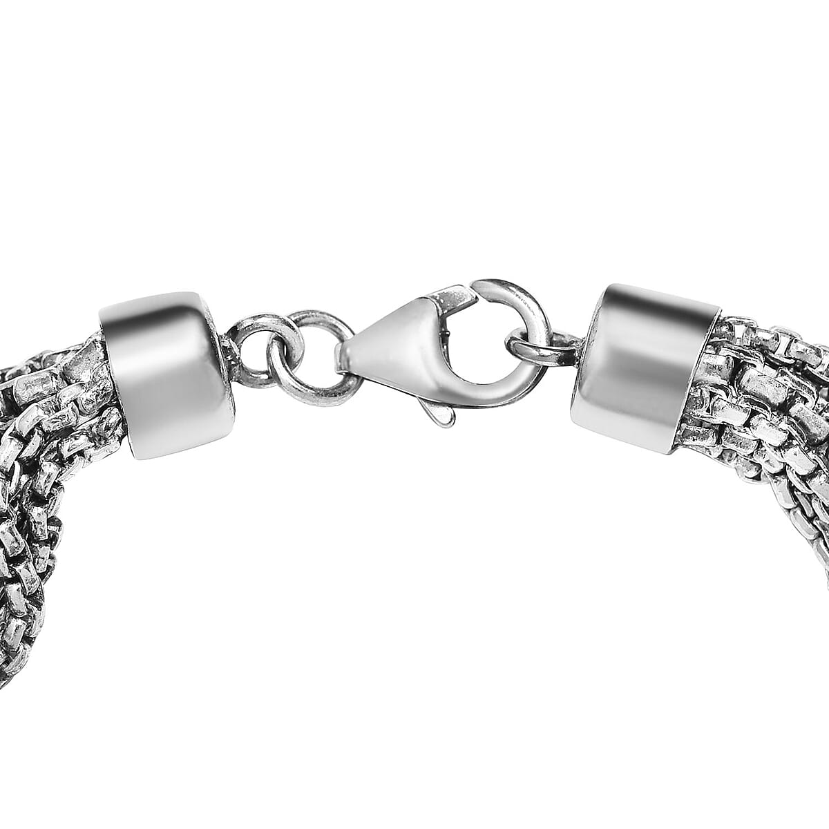 Artisan Crafted Sterling Silver Multi Layered Bracelet (7.25 In) 23.60 Grams image number 3