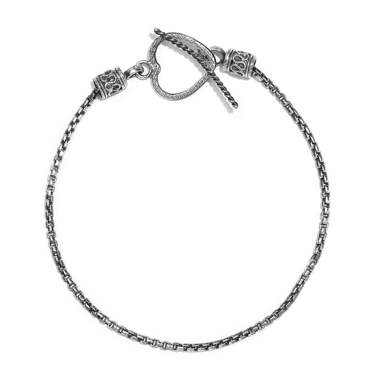 Artisan Crafted Sterling Silver Cobra Bracelet (7.25 In) 4.50 Grams image number 0