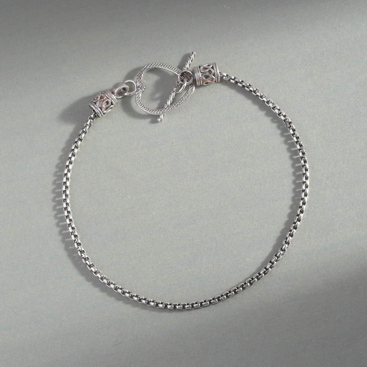 Artisan Crafted Sterling Silver Cobra Bracelet (7.25 In) 4.50 Grams image number 1