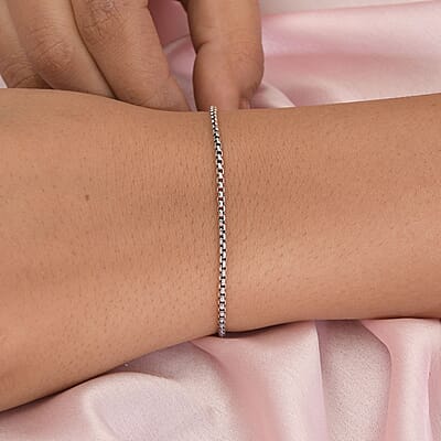 Artisan Crafted Sterling Silver Cobra Bracelet (7.25 In) 4.50 Grams