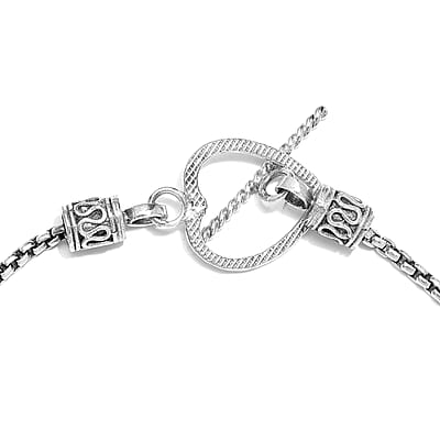 Artisan Crafted Sterling Silver Cobra Bracelet (7.25 In) 4.50 Grams