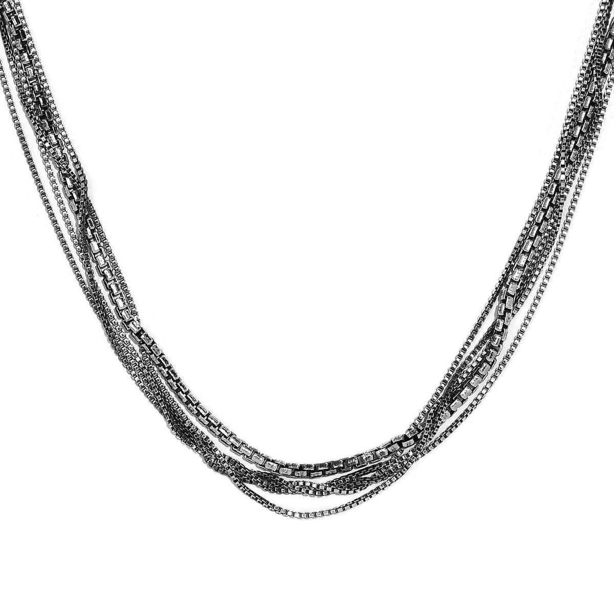 Artisan Crafted Sterling Silver Multi Layered Necklace 20 Inches 37.40 Grams image number 4