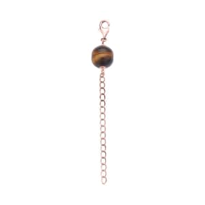 Yellow Tiger's Eye Magnetic Lock with 2 Inch Extender Chain and Lobster Lock in 14K RG Over Sterling Silver 2.00 ctw , Chain Extender , Sterling Silver Necklace Extender