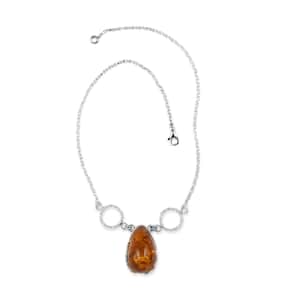 Baltic Amber Necklace 20 Inches in Sterling Silver