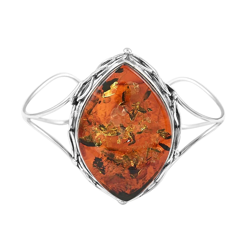 Baltic Amber Cuff Bracelet
