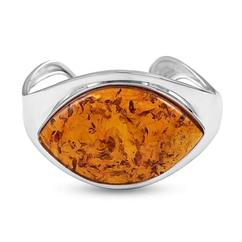 Baltic Amber Cuff Bracelet