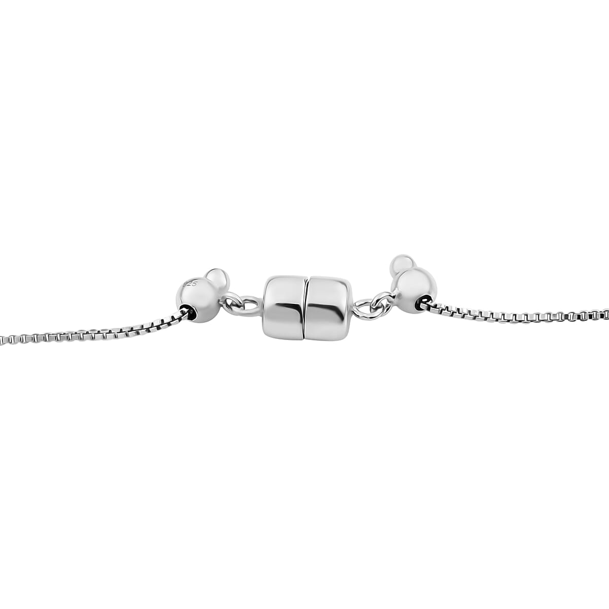 Premium Tanzanite and White Zircon 4.60 ctw Necklace in Rhodium Over Sterling Silver 19 Inches  image number 3