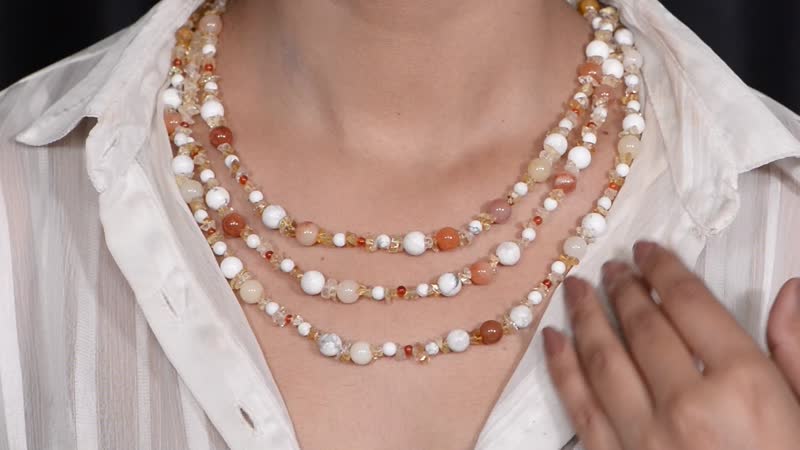 Multi Gemstone Necklace 18 Inches in Platinum Over Sterling Silver 375.90 ctw
