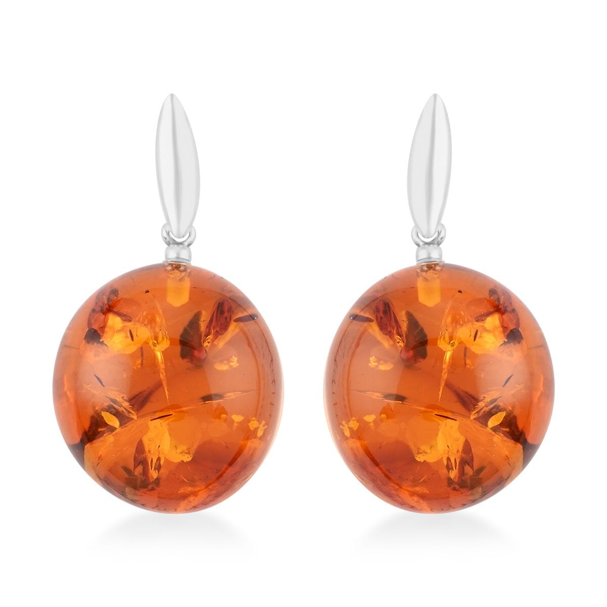 Amber hot sale dangle earrings