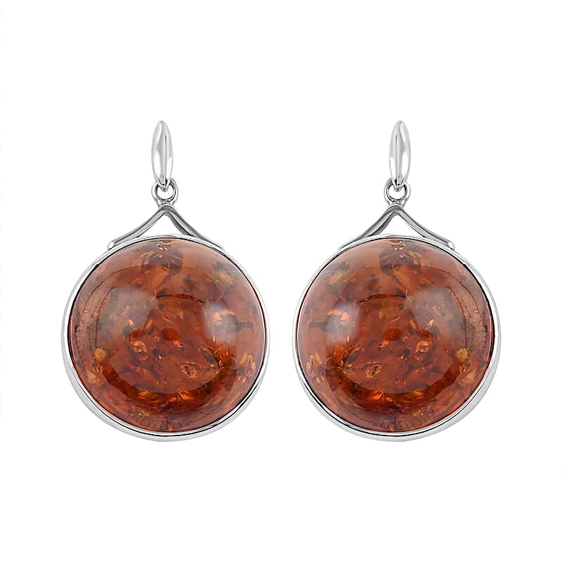 Baltic Amber Dangers in Sterling Silver