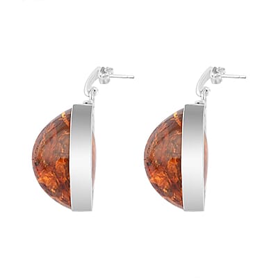Baltic Amber Dangers in Sterling Silver